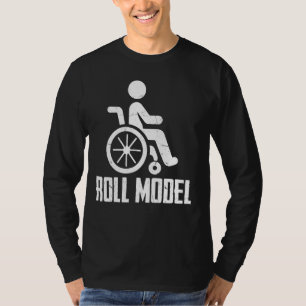 T-shirt Paraplégique modèle de roulement