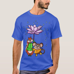 T-shirt Parapluie de fleurs Lotus