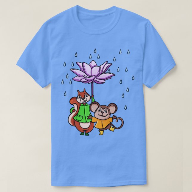 T-shirt Parapluie de fleurs Lotus (Design devant)