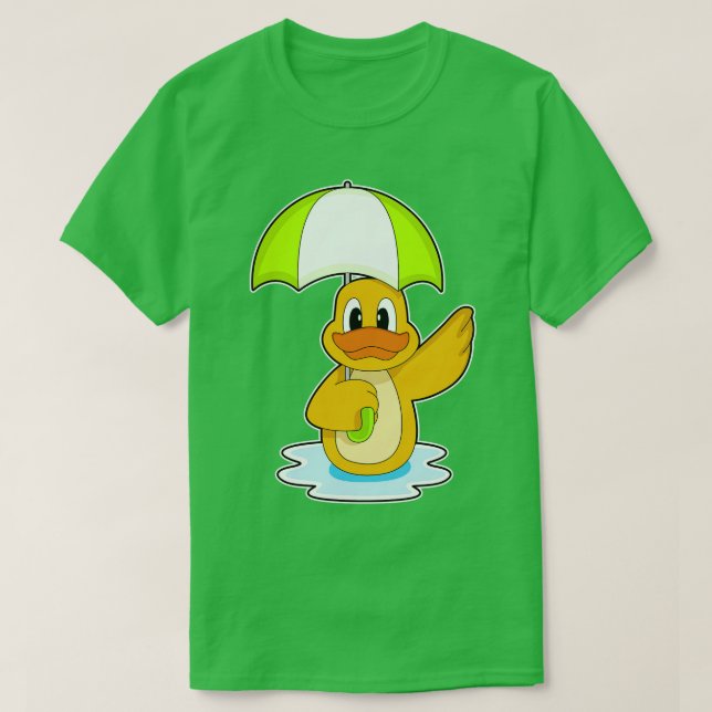 T-shirt Parapluie de natation de canard (Design devant)