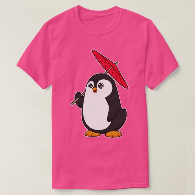 T-shirt Parapluie de pingouins (Design devant)