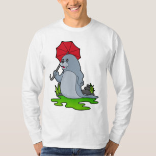 T-shirt Parapluie de pluie de phoque
