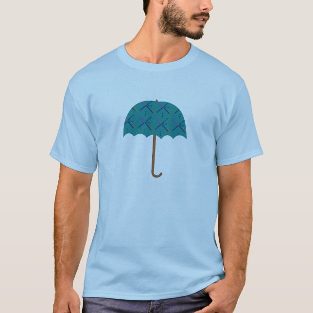T-shirt Parapluie de tapis d'aéroport de PDX (Devant)