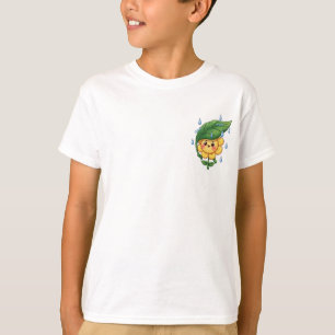 T-shirt Parapluie Feuille Tournesol Heureux Enfants