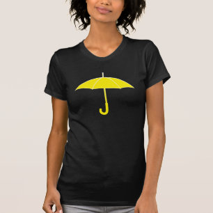 T-shirt parapluie jaune