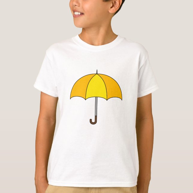 T-shirt Parapluie jaune (Devant)