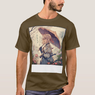 T-shirt parapluie violet evergarden