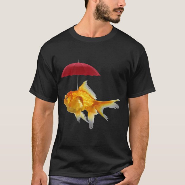 T-shirt parapluies de poissons (Devant)