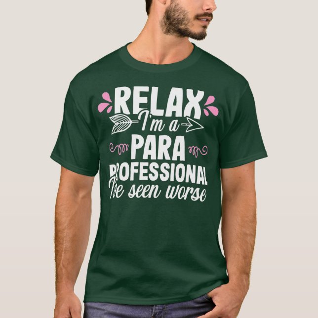 T-shirt Paraprofessionnel Appréciation cadeau Enseignant (Devant)