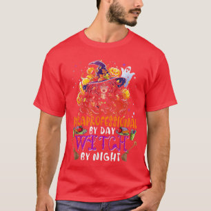 T-shirt Paraprofessionnel De Jour Sorcière De Nuit Drôle S