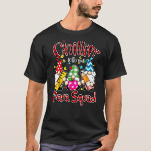 T-shirt Paraprofessionnel Para Squad Chillin Gnomes Christ