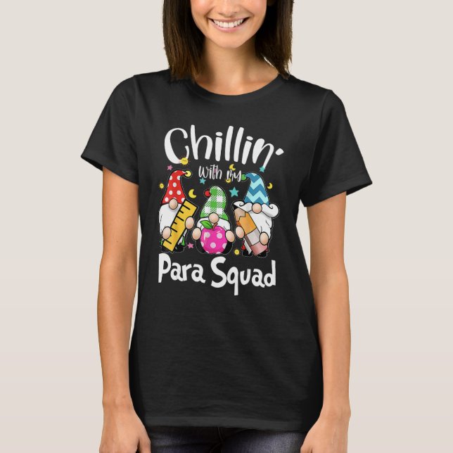 T-shirt Paraprofessionnel Para Squad Chillin Gnomes Christ (Devant)