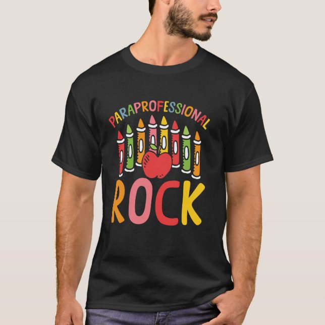T-shirt Paraprofessionnels Rock Para Éducateur (Devant)