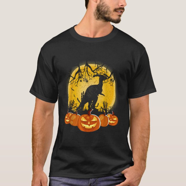 T-shirt Parasaurolophus Citrouille Halloween (Devant)