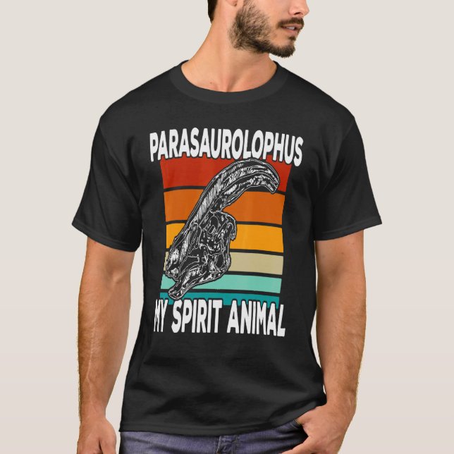 T-shirt Parasaurolophus Is My Spirit Animal  Kids (Devant)