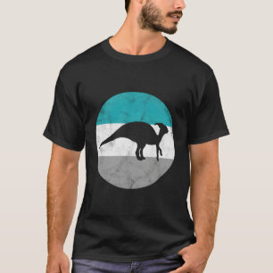 T-shirt Parasaurolophus Retro Dinosaure Cadeau Pour Hommes