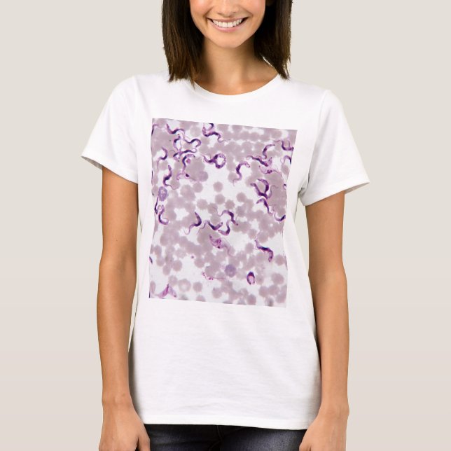 T-shirt Parasite Trypanosoma de sang (Devant)