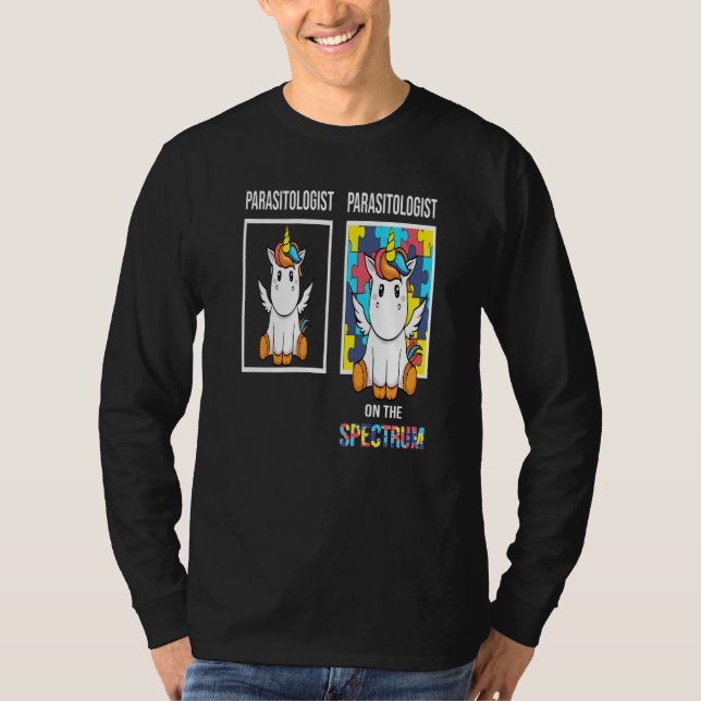 T-shirt Parasitologue Autisme Puzzle Licorne Neurodiversit (Devant)