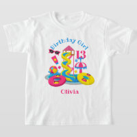 Parc aquatique Birthday Girl chemise Pool Party