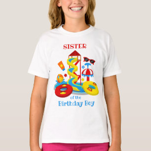 T-shirt Parc aquatique Chemise d'anniversaire Soeur de la 