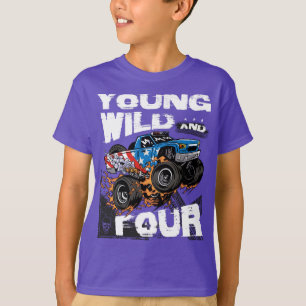 T-shirt Parc Camion Jeune, sauvage et 4e anniversaire Boy 