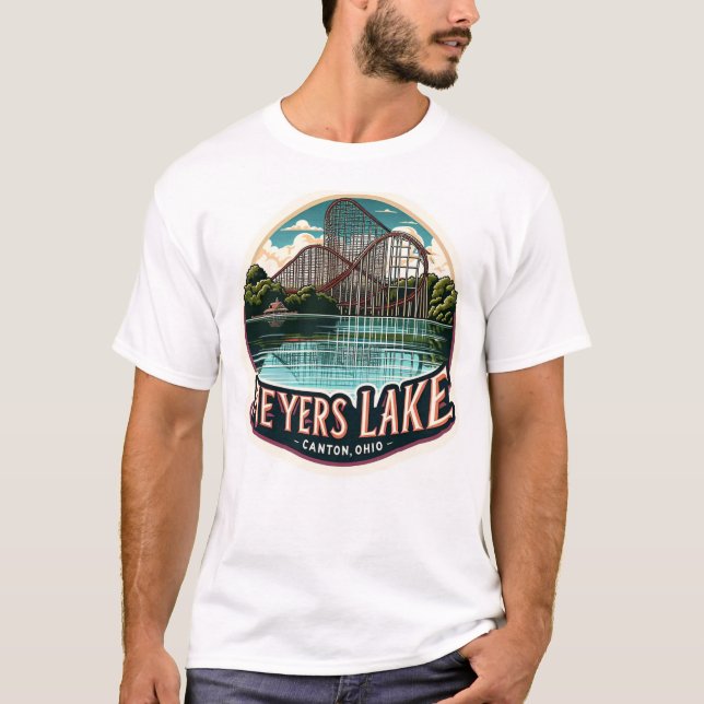 T-shirt parc d'attractions du lac Myers (Devant)