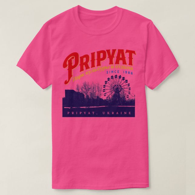 T-shirt Parc d'attractions Pripyat (Design devant)