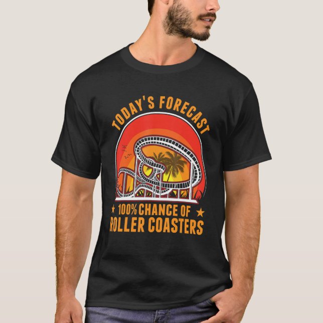 T-shirt Parc d'attractions Roller Dessous de verre 1 (Devant)