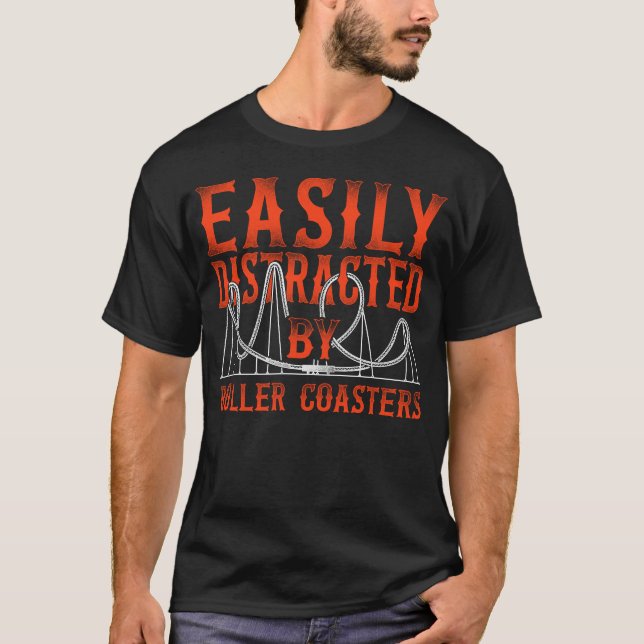 T-shirt Parc D'Attractions Roller Dessous de verre Facilem (Devant)