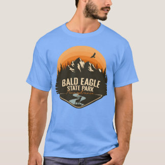 T-shirt Parc d'État Bald Eagle Pennsylvanie PA Camping ret
