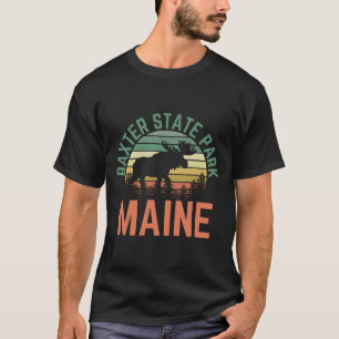 T-shirt Parc d'État Baxter Maine Orignal Randonnée