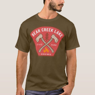 T-shirt Parc d'état de Bear Creek Lake Virginia Camp Fire 
