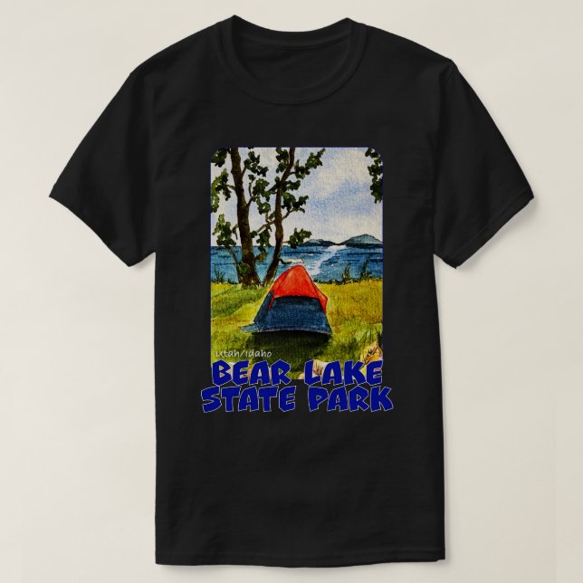T-shirt Parc d'état de Bear Lake Utah Idaho (Design devant)