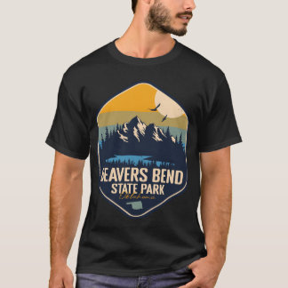 T-shirt Parc d'État de Beavers Bend Oklahoma OK Camping Ré