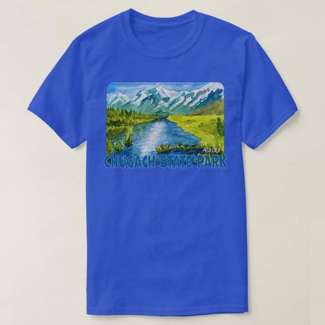 T-shirt Parc d'état de Chugach Alaska (Design devant)