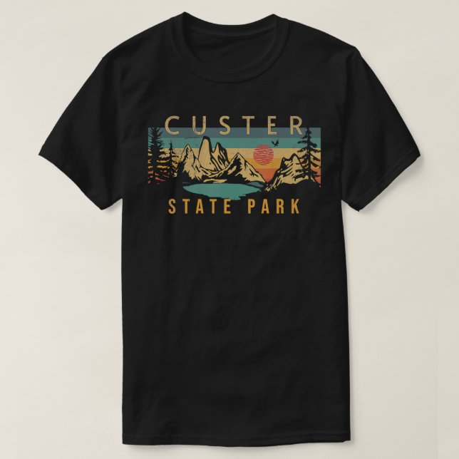 T-shirt Parc d'état de Custer (Design devant)
