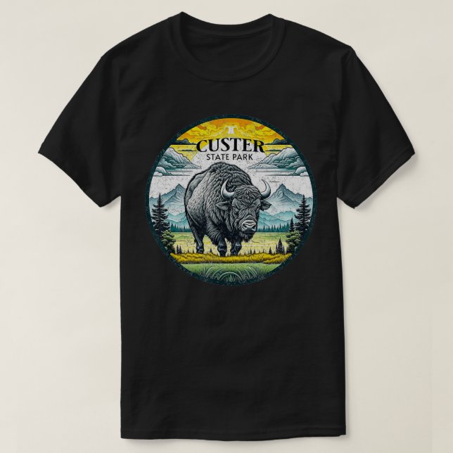 T-shirt Parc d'état de Custer 1 (Design devant)