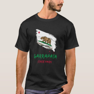 T-shirt Parc d'État de Garrapata Californie Drapeau Éclabo