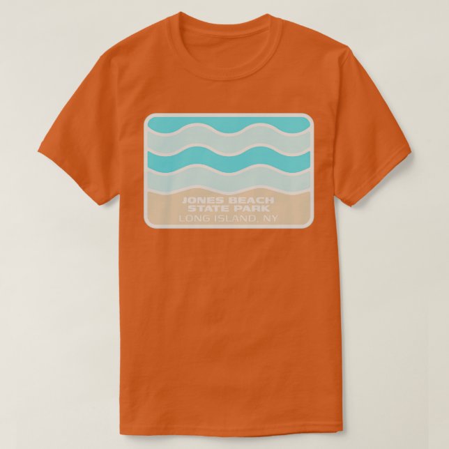 T-shirt Parc d'état de Jones Beach Long Island Crashing Wa (Design devant)