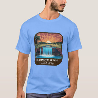 T-shirt Parc d'État de Mammoth Spring Arkansas State P