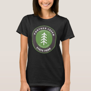 T-shirt Parc d'État de Panther Creek Tennessee Tn Badge de