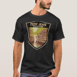 T-shirt Parc d'état de Petit Jean Arkansas Vintage<br><div class="desc">Design artistique du Parc d'état de Petit Jean. Le parc national est situé au sommet du mont Petit Jean,  à côté de la rivière Arkansas,  dans la zone entre les montagnes Ouachita et Ozark Plateaus.</div>