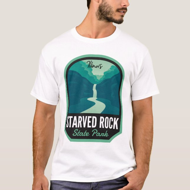 T-shirt Parc d'état de Rock Starfleet Illinois (Devant)