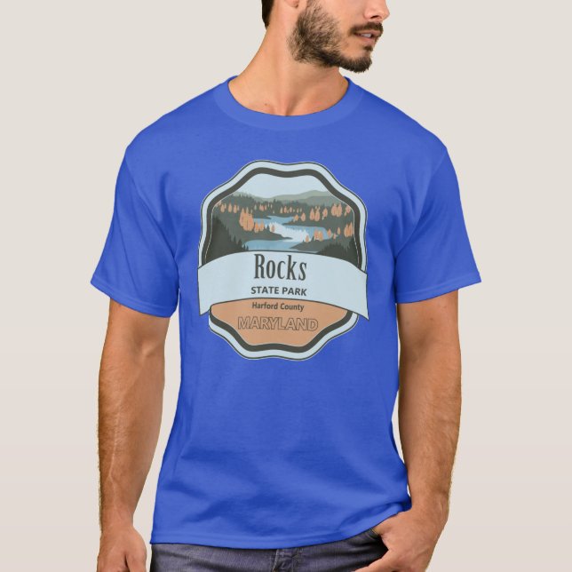 T-shirt Parc d'État de Rocks Comté de Harford (Devant)