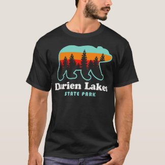 T-shirt Parc d'état des lacs Darien Camping Ours Pêche Ran