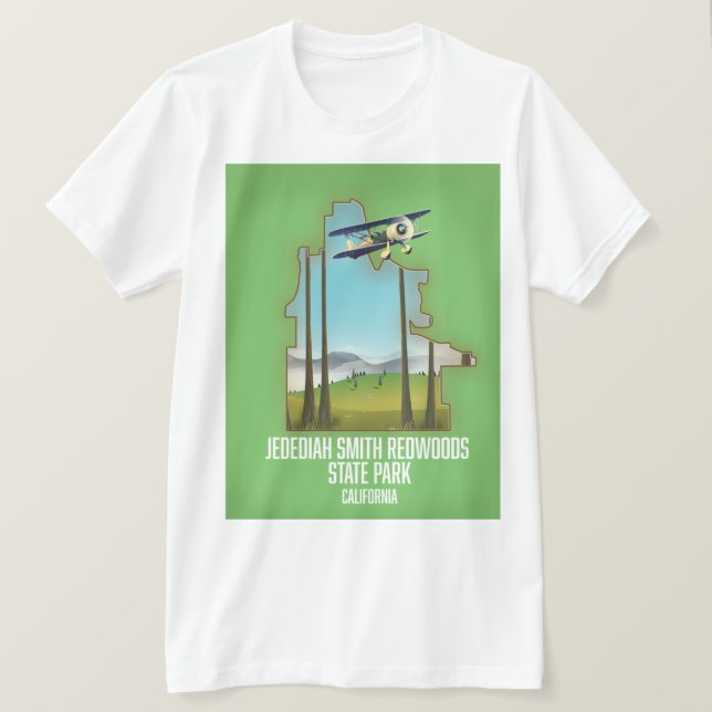 T-shirt Parc d'État des séquoias de Jedediah Smith (Design devant)