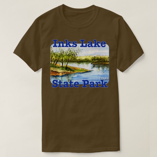 T-shirt Parc d'état d'Inks Lake Texas (Design devant)