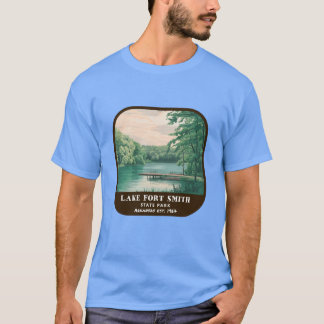 T-shirt Parc d'État du lac Fort Smith vintage, Arkansas St