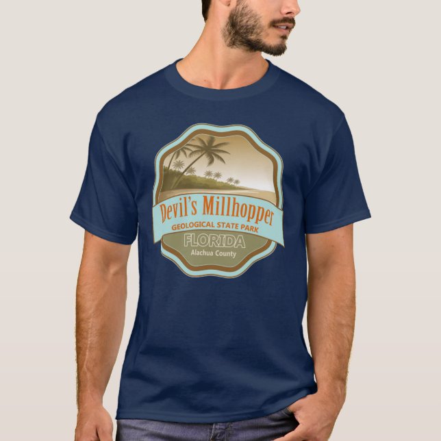 T-shirt Parc d'État géologique Devils Millhopper Comté d'A (Devant)