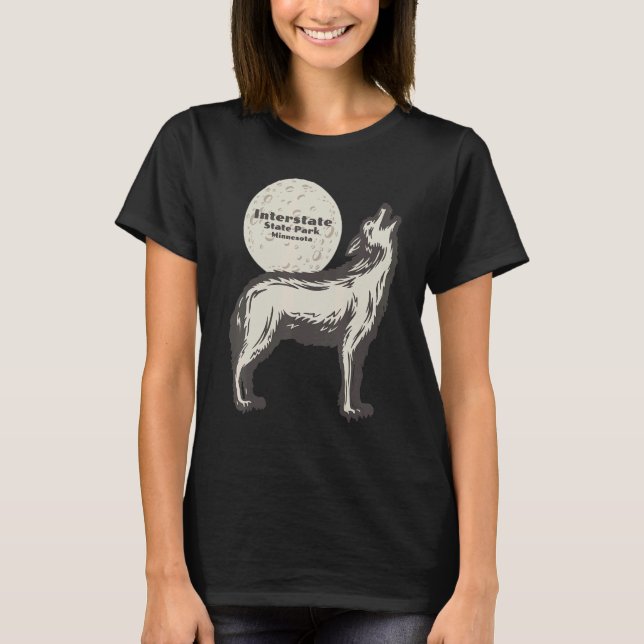 T-shirt Parc d'État Interstate Minnesota MN Wolf Moon Vaca (Devant)